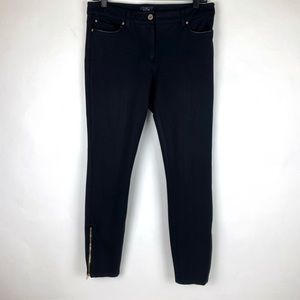 White House Black Market Women’s The Slim‎ Ankle Pants Size 6 Black